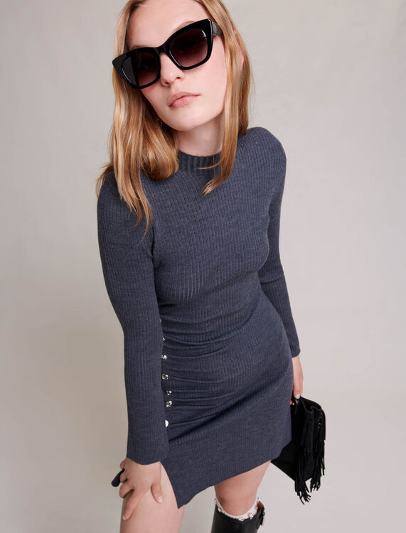 Short knit dress - Dresses - MAJE