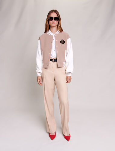 Straight-fit trousers : Trousers & Jeans color Beige