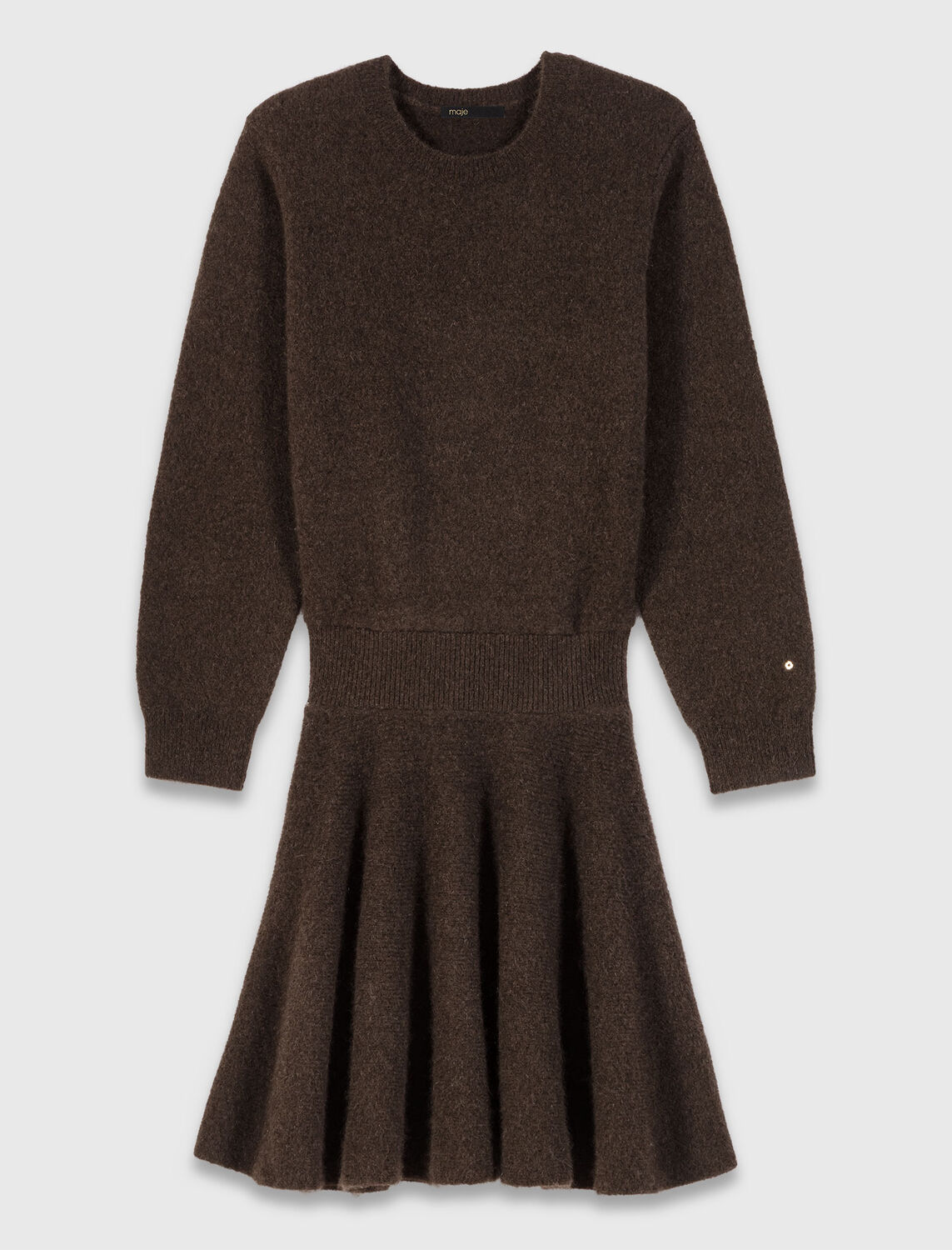 Short yak blend dress - Dresses - MAJE