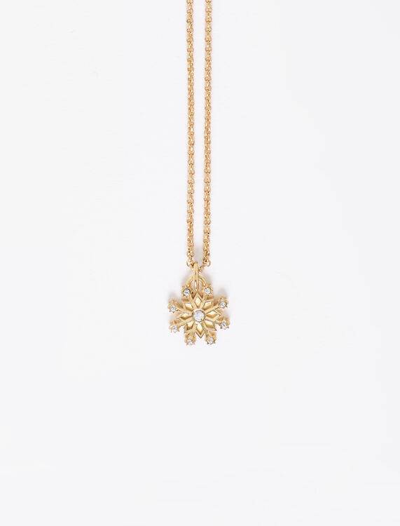 Snowflake pendant with chain - Other Accessories - MAJE