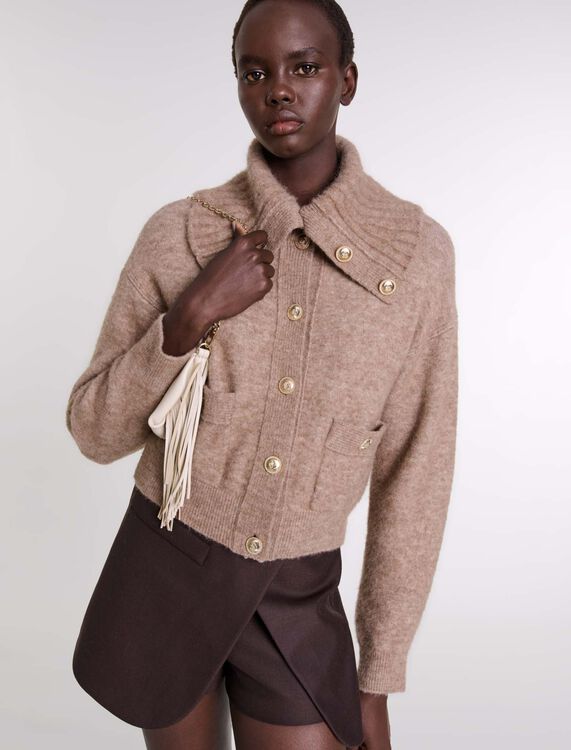 Wool-blend cardigan - Fall-Winter Collection - MAJE