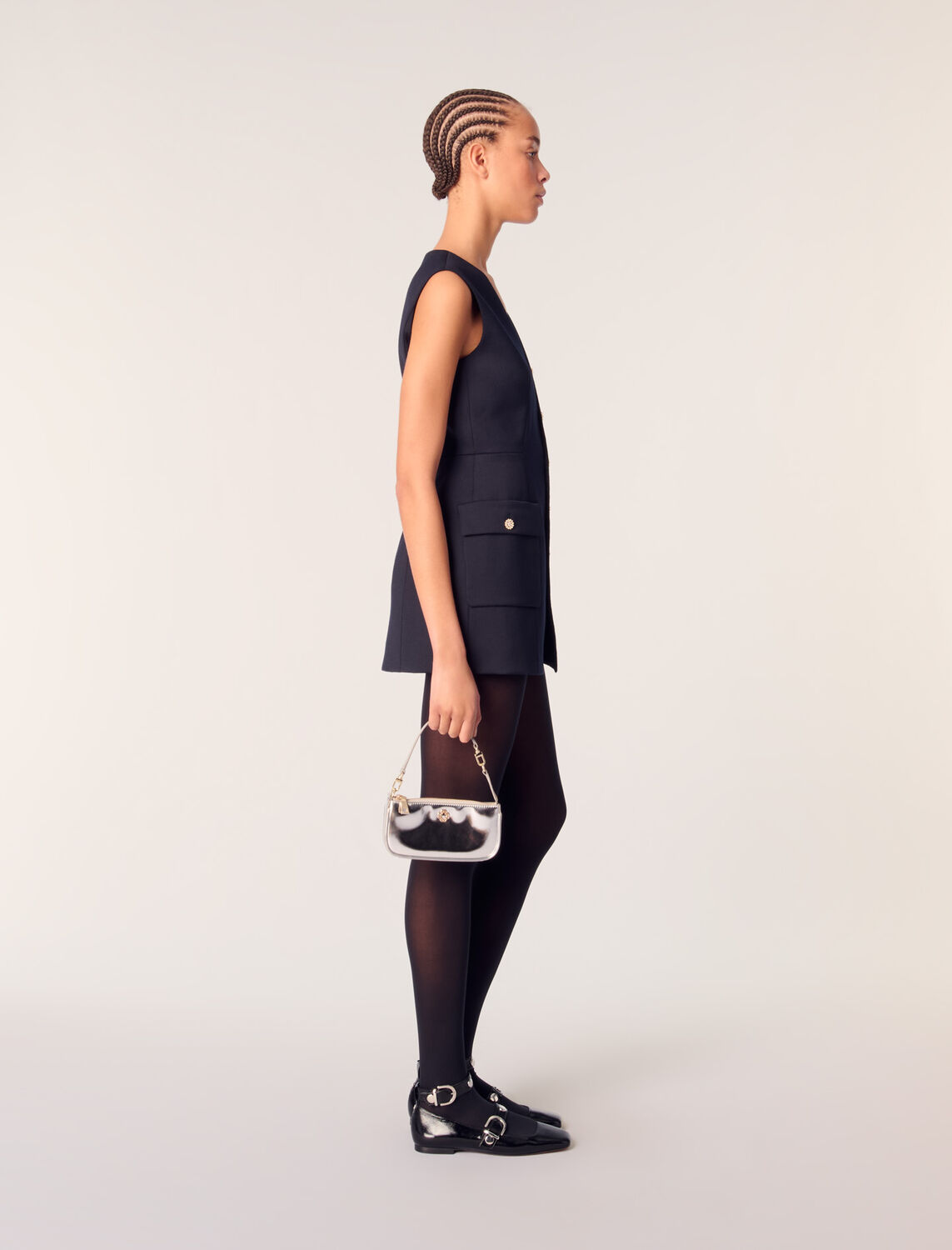 Layered-effect wool-blend dress - Jumpshort & Jumpsuits - MAJE