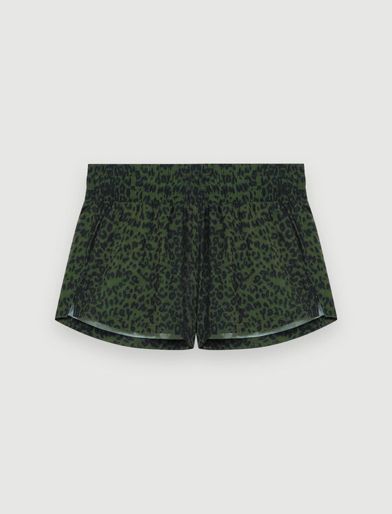 Printed running shorts - Skirts & Shorts - MAJE