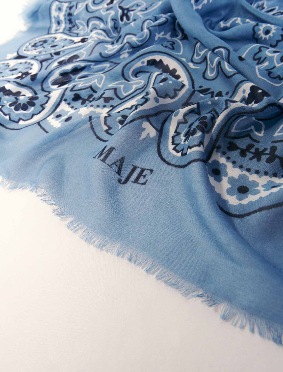 Bandana print shawl -  - MAJE