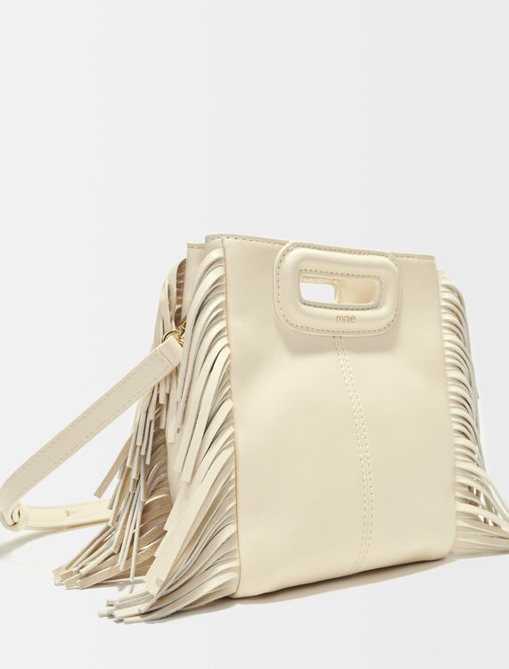Leather bag with chain strap : View All color Black