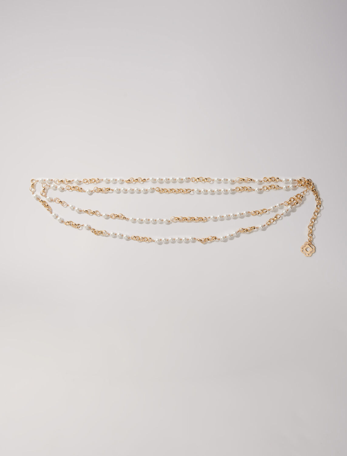 Mixed bead and metal belt - Qixi Collection - MAJE