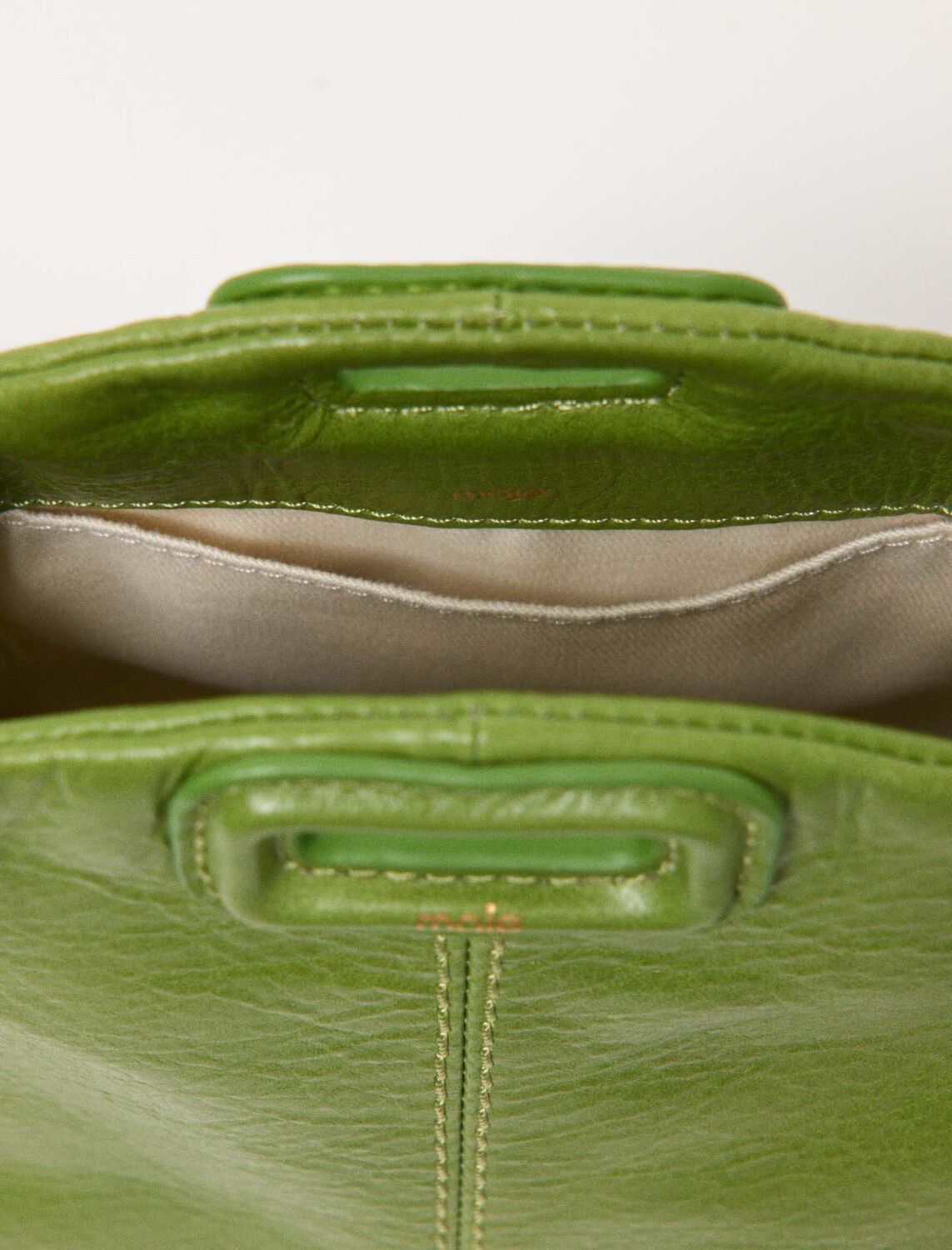 Miss M leather pouch : Small leather goods color Green