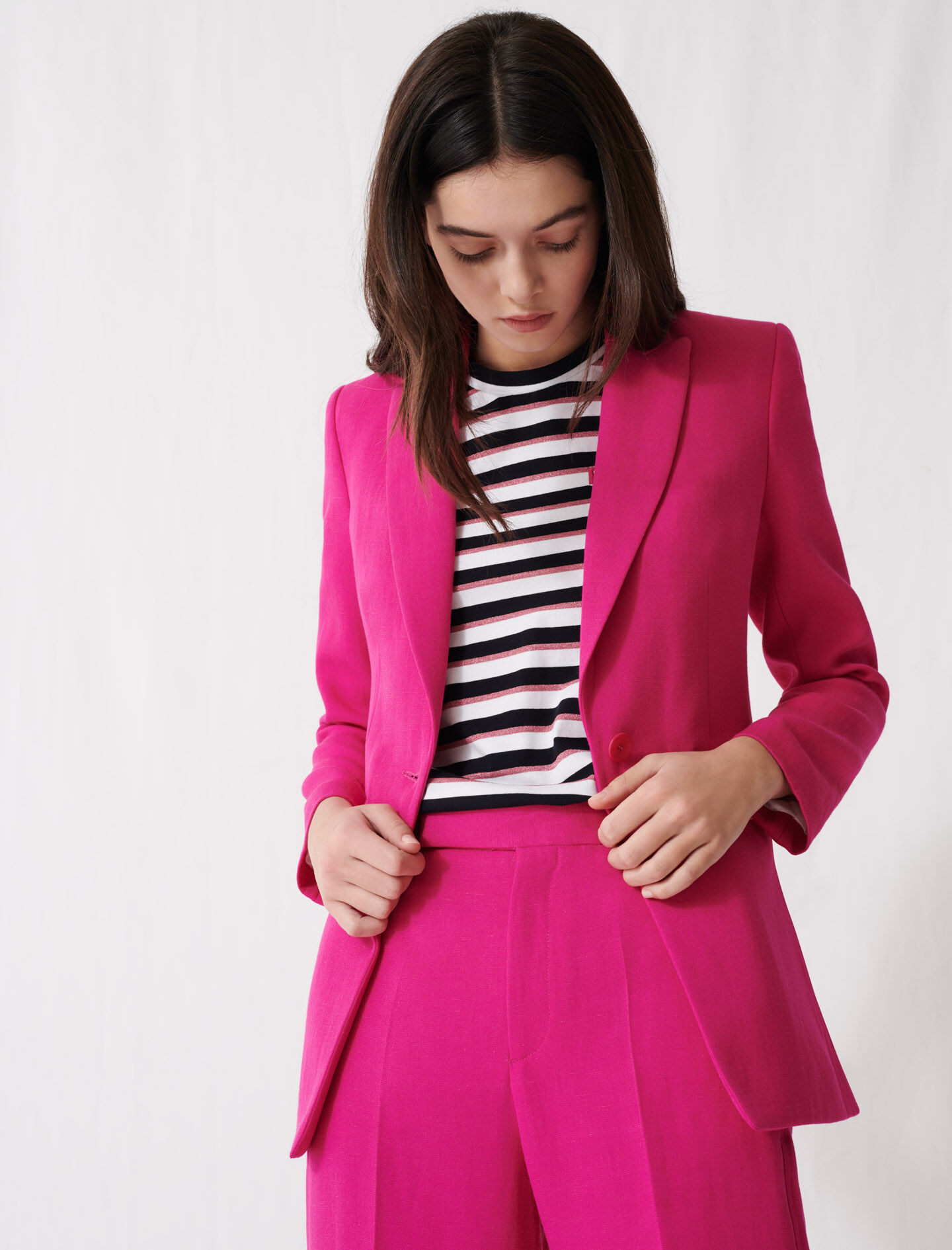 maje pink blazer