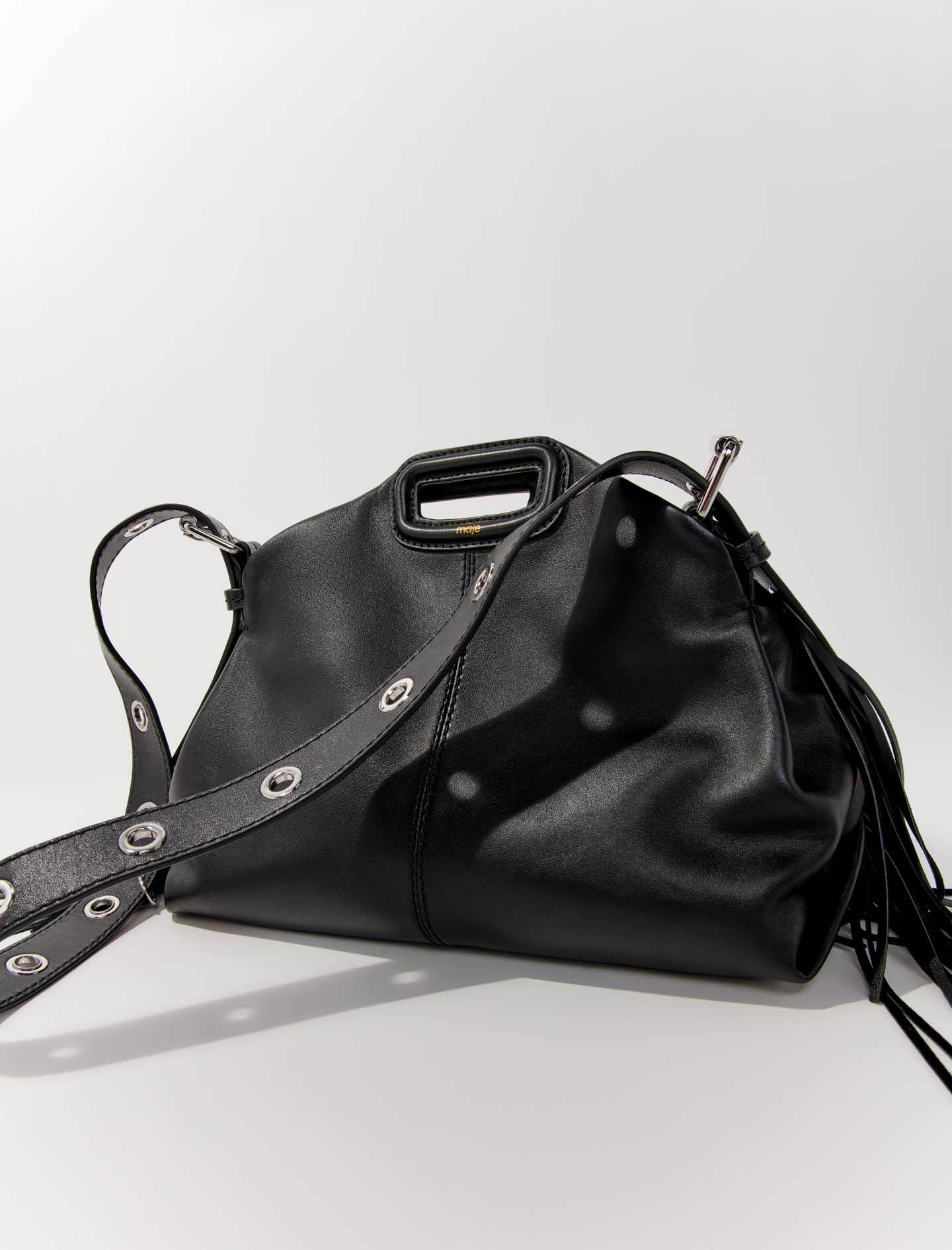 224MISSM Smooth leather Miss M bag M Bag Maje