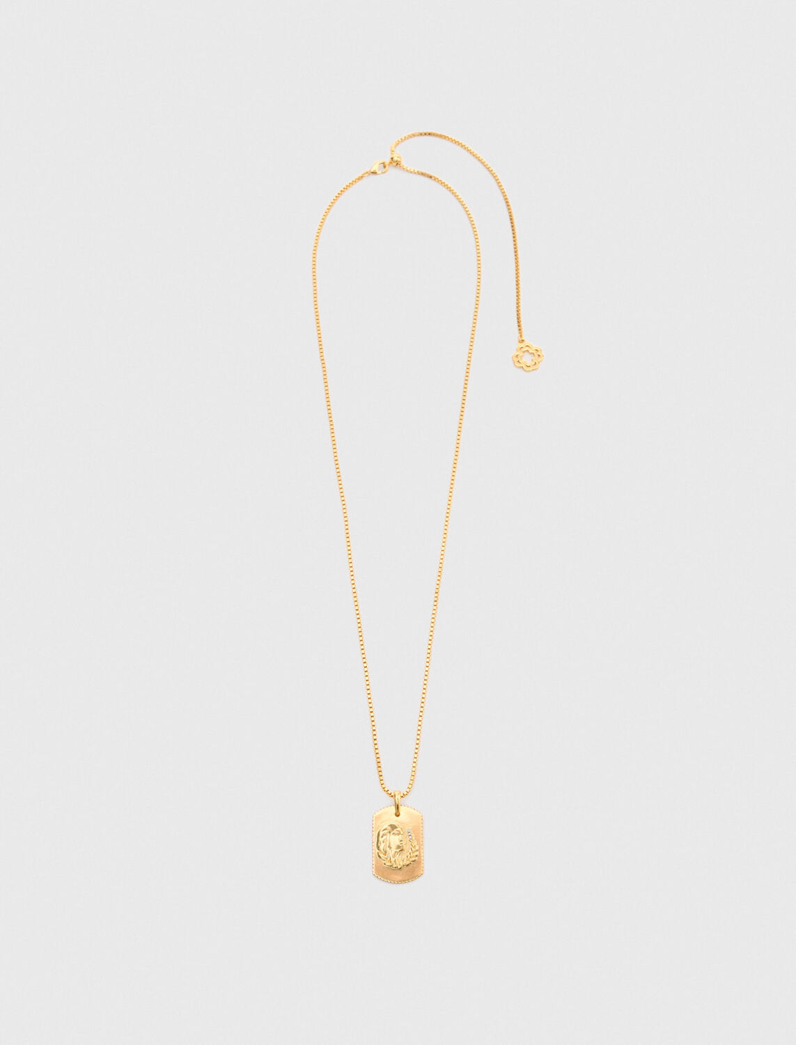 Zodiac sign plaque necklace : Jewelry color Virgo