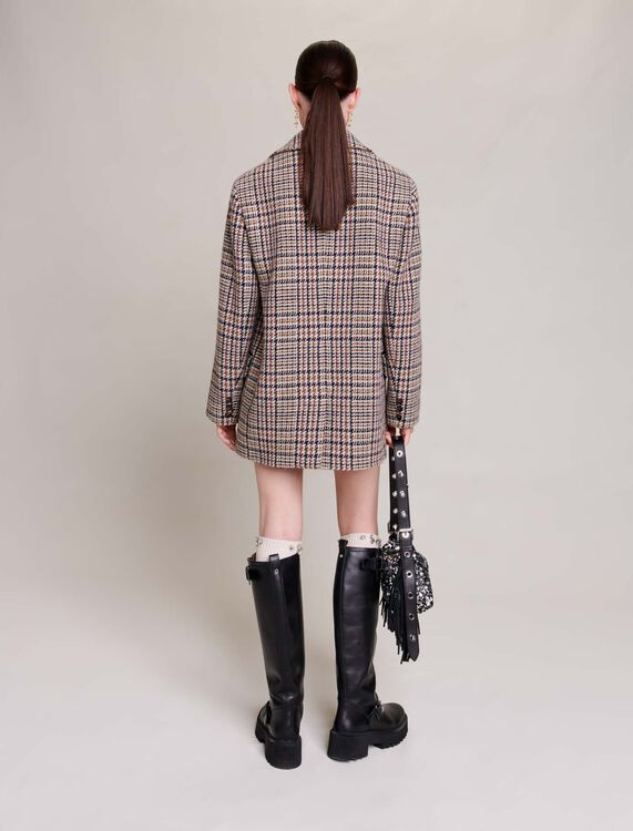 Short checked jacket - Blazers & Jackets - MAJE