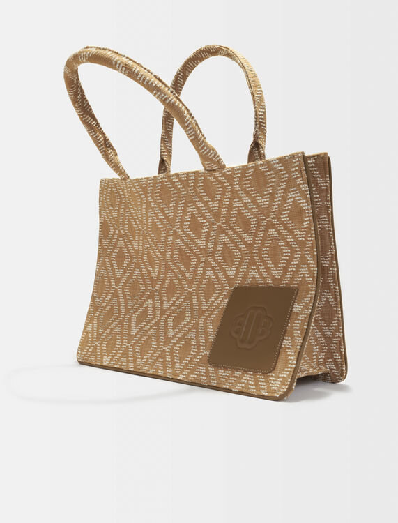 Tote bag with graphic motif - Bags - MAJE