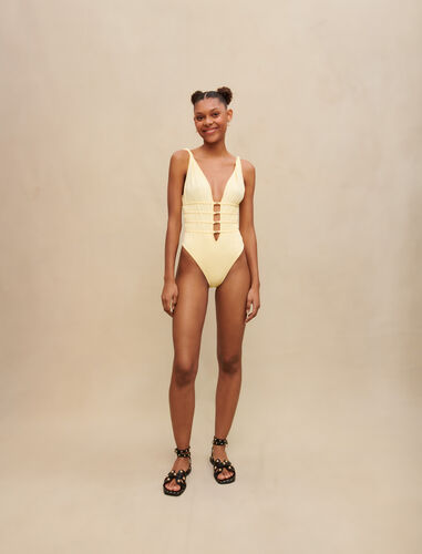 Cutaway bodysuit : T-Shirts color Yellow