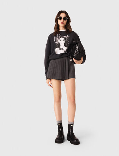 Maje x Céline Dion sweatshirt : Tops color Grey