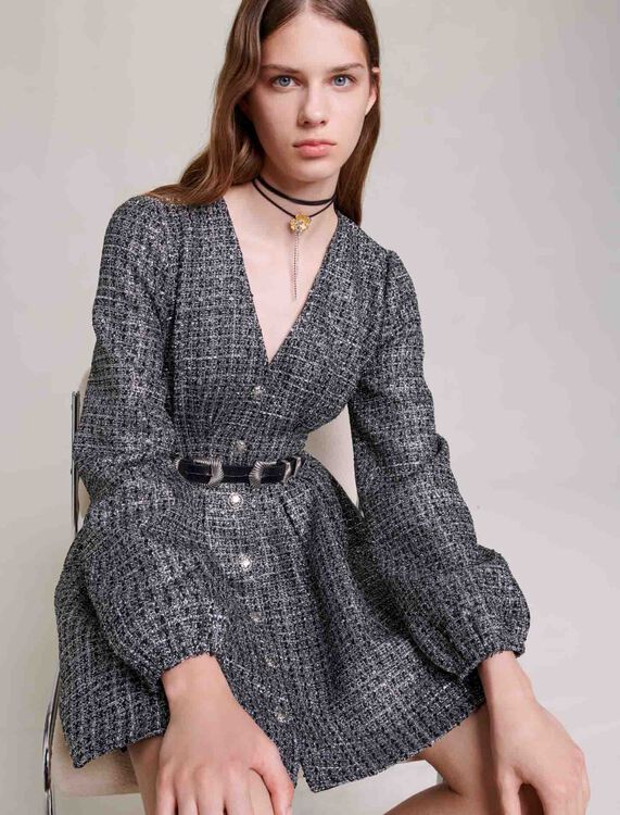 Short glittery dress - Dresses - MAJE