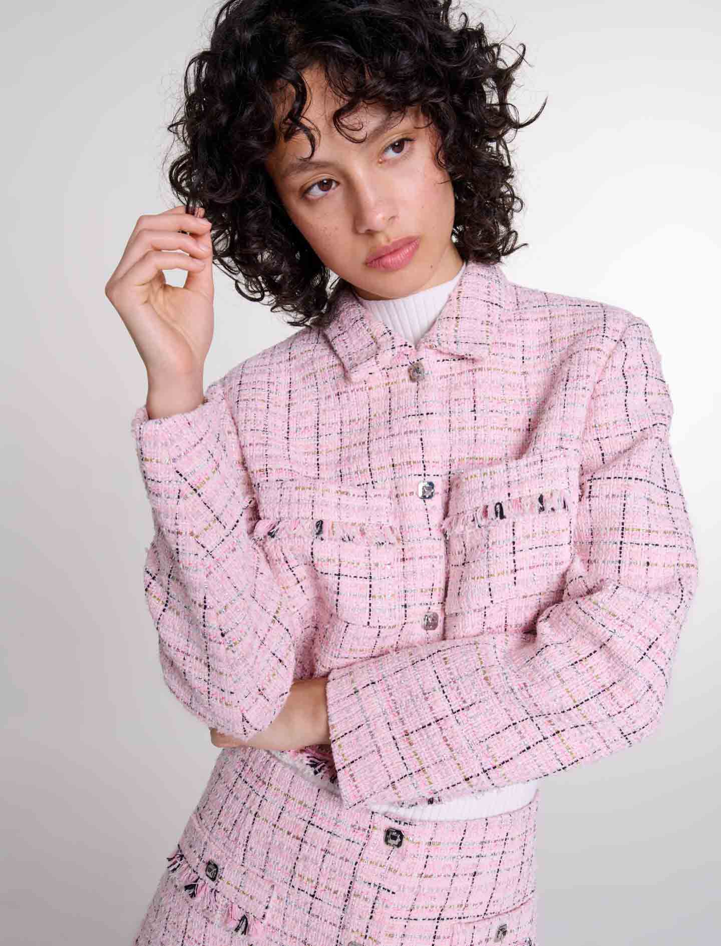 124VILLOXIA Tweed jacket Blazers Jackets Maje