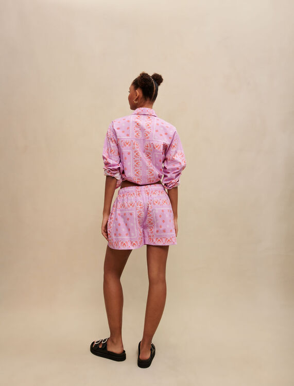 Paisley print shorts - Skirts & Shorts - MAJE