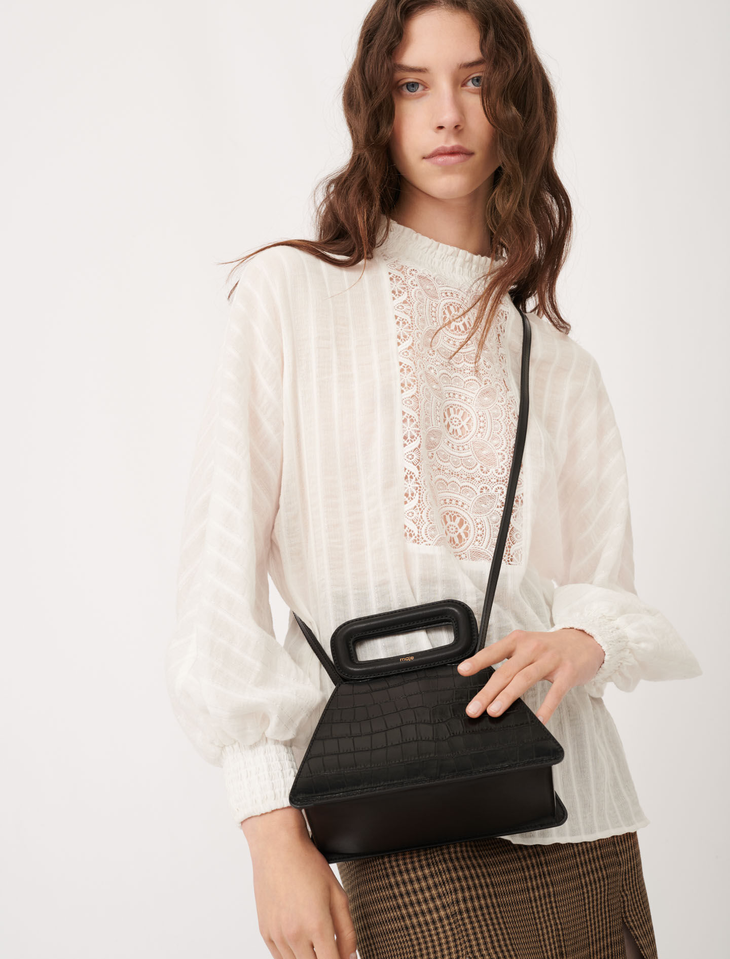 Embossed leather bag Clearance