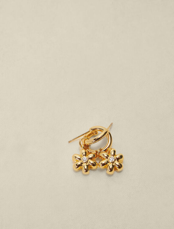 Gold-tone flower hoops - Jewelry - MAJE
