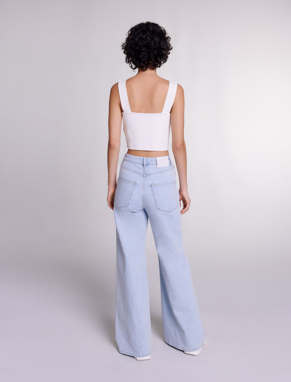 Knit crop top - Tops - MAJE