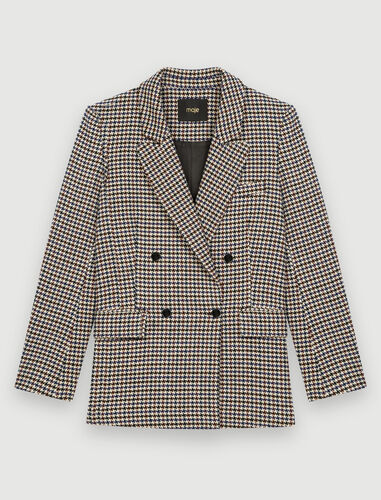 Wide, thick houndstooth jacket : Coats & Jackets color 