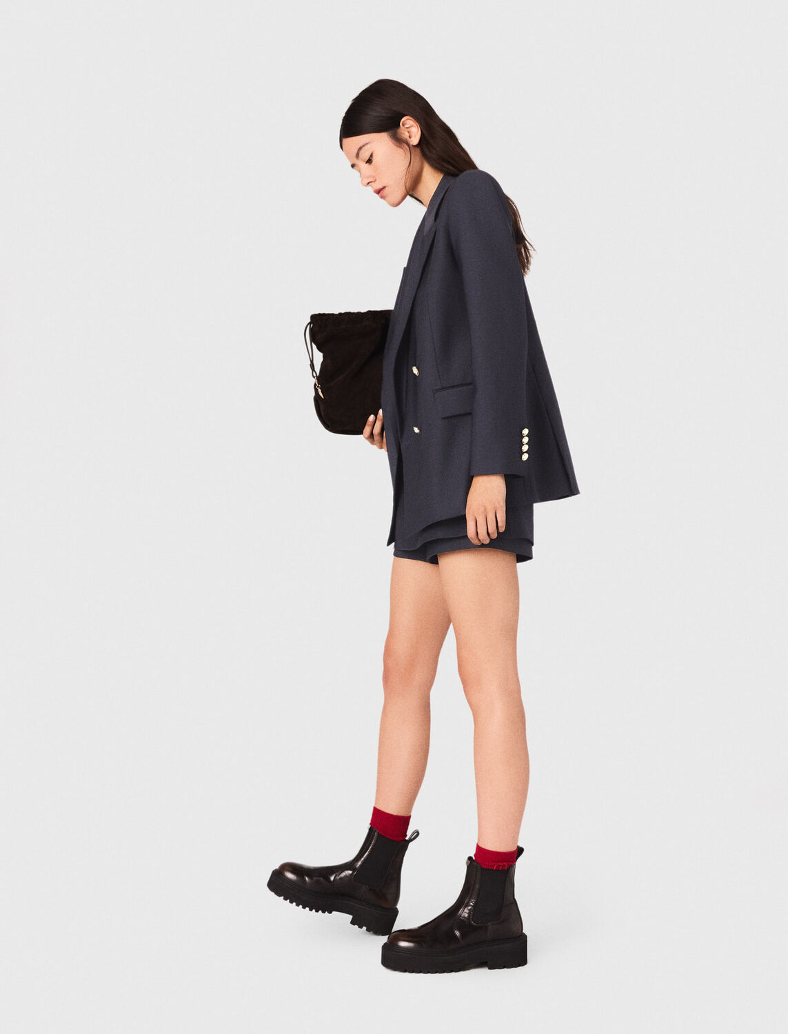 Suit jacket with gold buttons - Blazers & Jackets - MAJE
