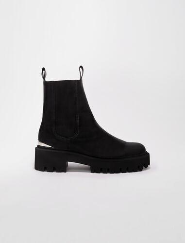 Chelsea boots with platform sole : Shoes color Black
