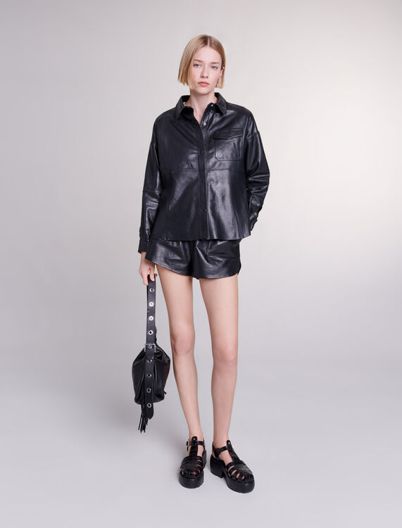 Leather shirt - View All - MAJE
