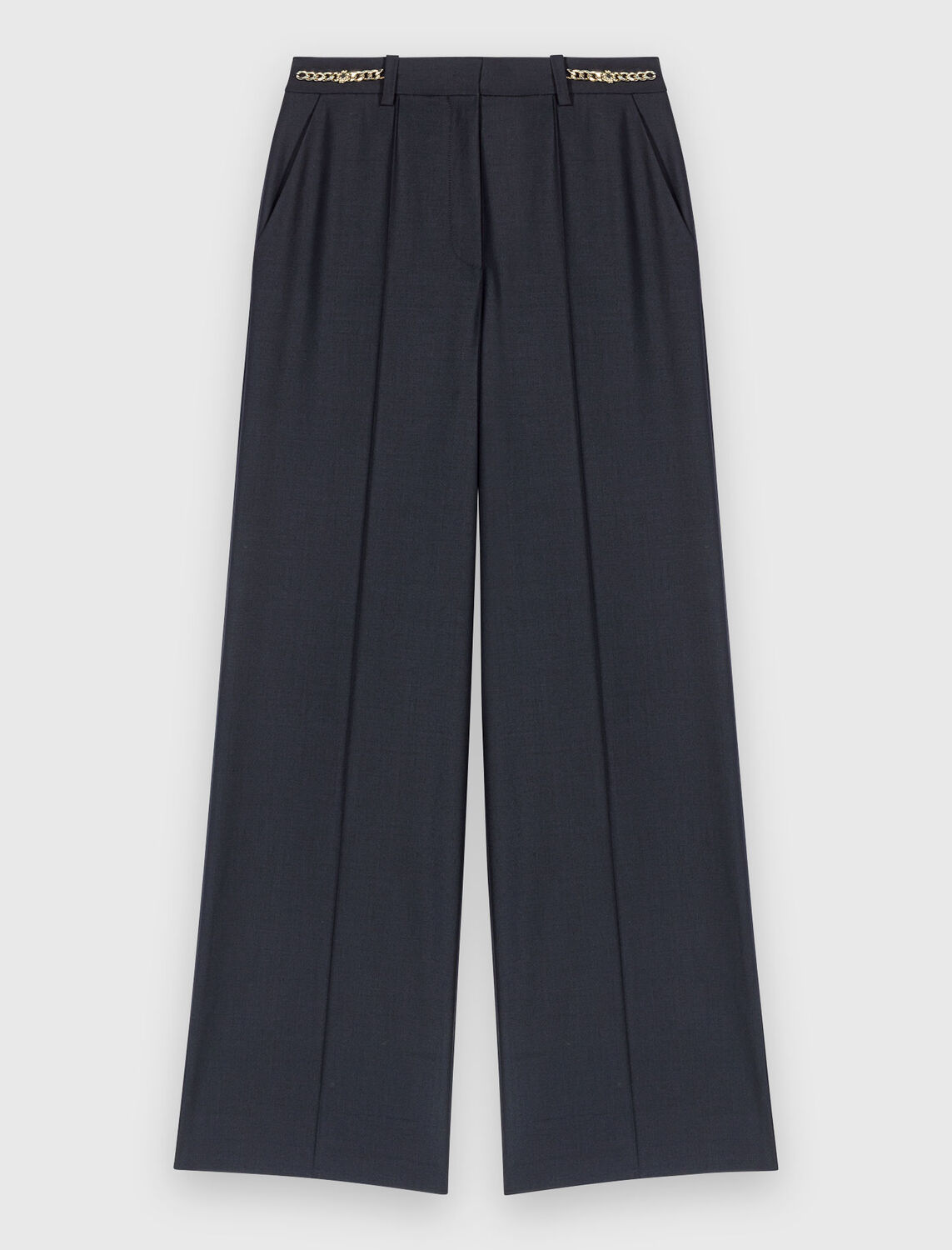 Suit trousers with chain detail - Trousers & Jeans - MAJE