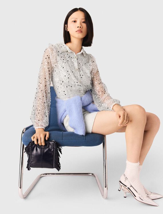 Tweed playsuit - Jumpshort & Jumpsuits - MAJE