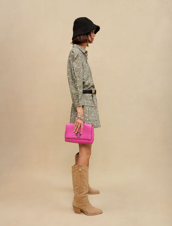 Rosebud-print shirt : Shirts color roses button
