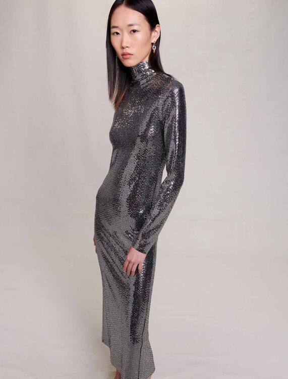 Glitter maxi dress - Dresses - MAJE