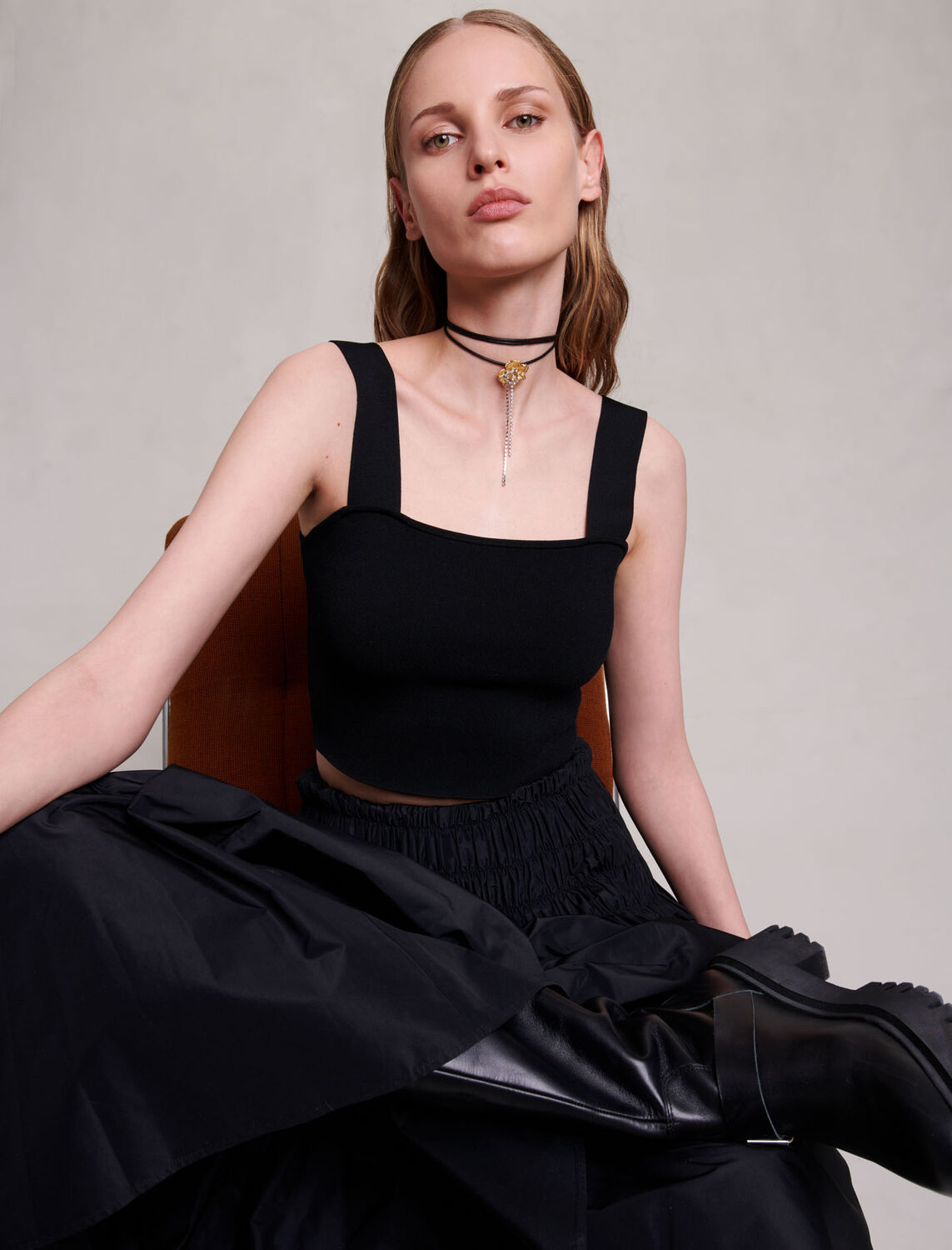 maje : Tops 顏色 黑色/BLACK