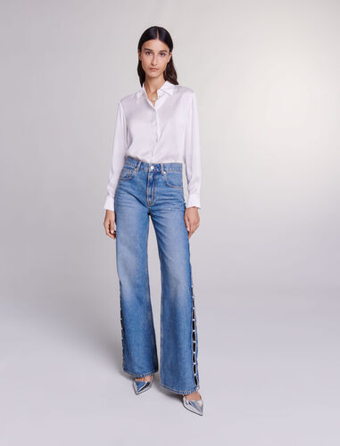 White silk shirt : Shirts color White