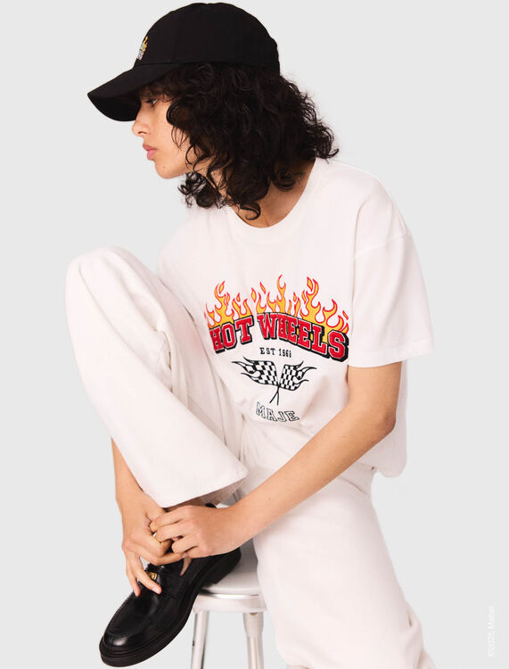 Embroidered T-shirt - T-Shirts - MAJE