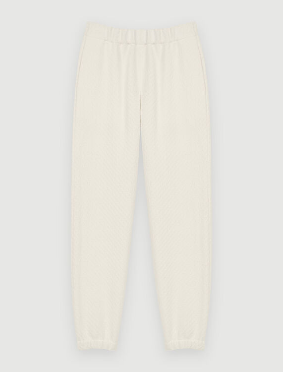 Tweed-style jogging bottoms - Trousers & Jeans - MAJE