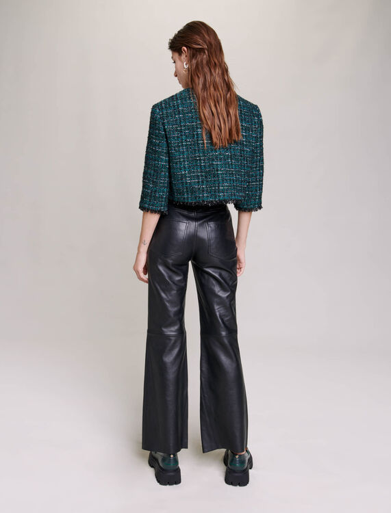 Short tweed jacket - Blazers & Jackets - MAJE