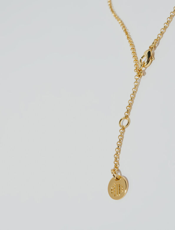 Pendant chain necklace : Jewelry color Gold
