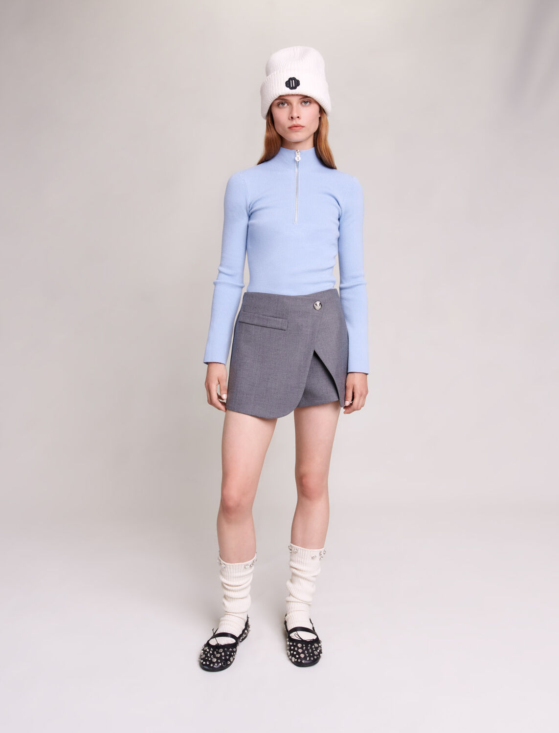 Short wraparound skirt - Shirts - MAJE