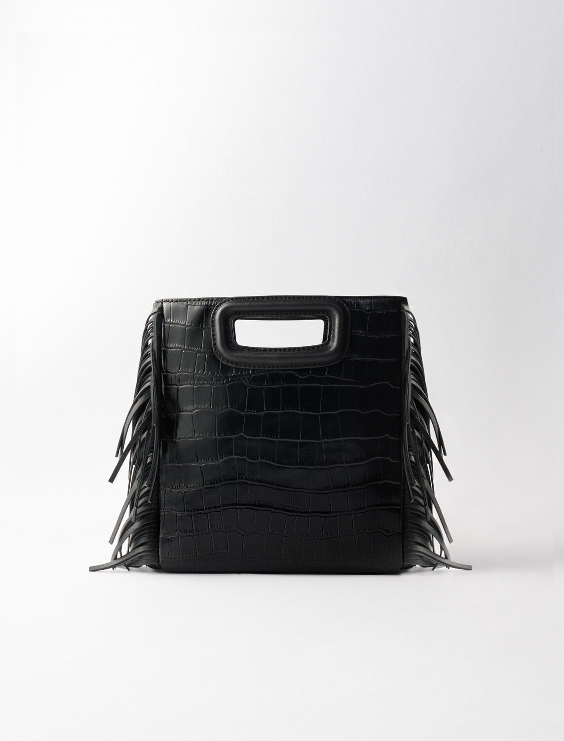 M bag in crocodile-effect leather - Spring-Summer 25 Collection - MAJE