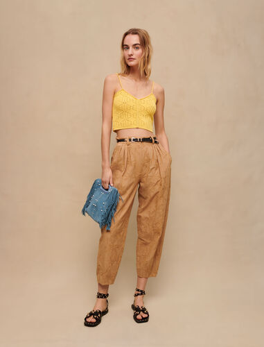Carrot trousers : Trousers & Jeans color Beige