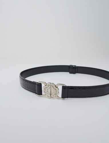 Clover buckle belt : Belts color Black