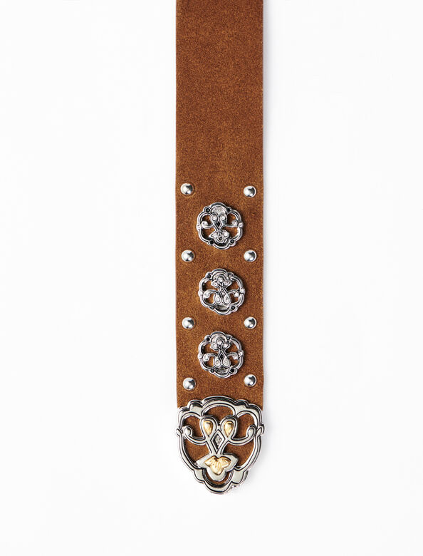 Berber-style leather belt : Other Accessories color 