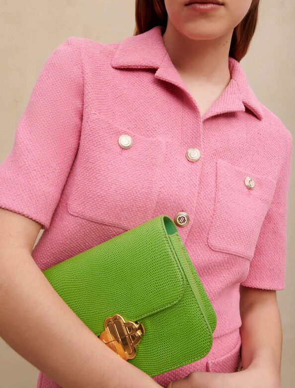 Cropped tweed jacket : Blazers color Pink