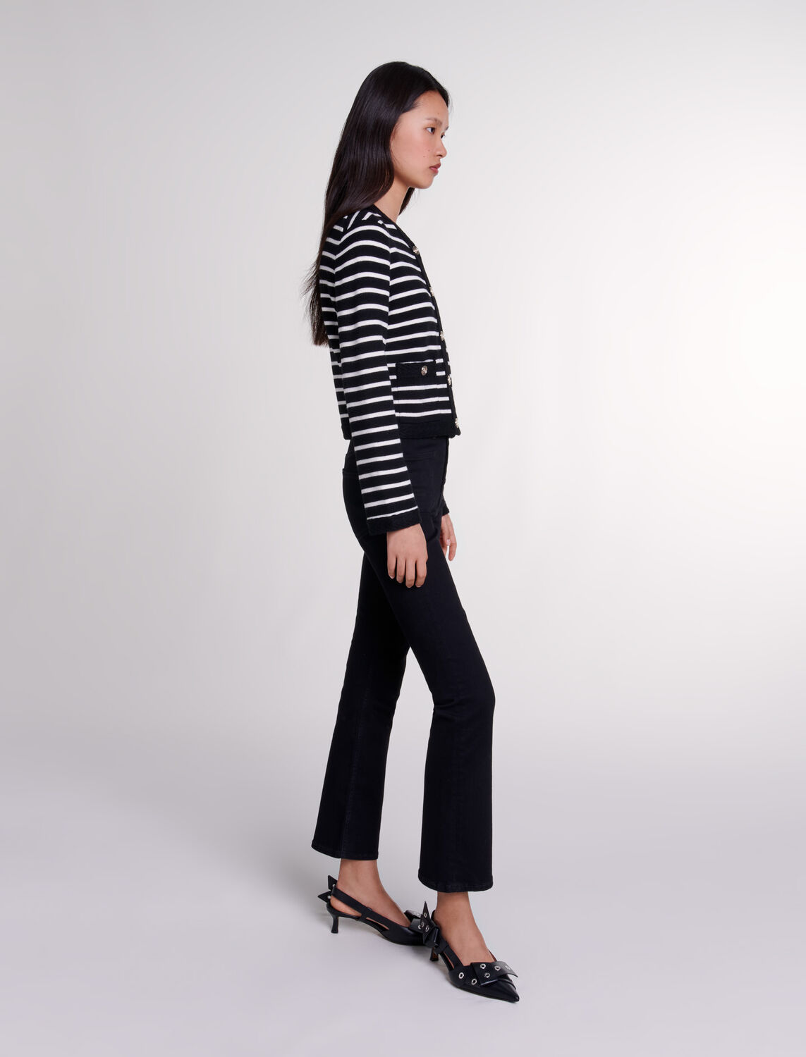 Striped cardigan - Fall-Winter Collection - MAJE