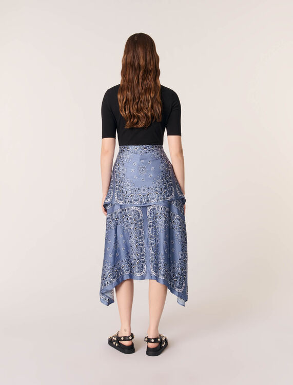 Layered-effect patterned dress - Dresses - MAJE