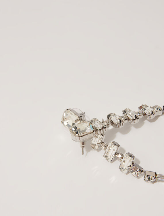 Cascade diamanté earrings - Fall-Winter Collection - MAJE