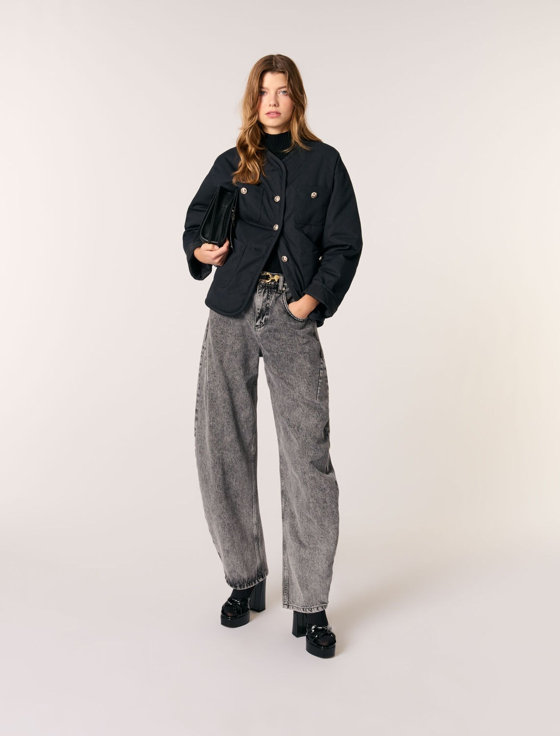 Reversible quilted coat - Coats - MAJE