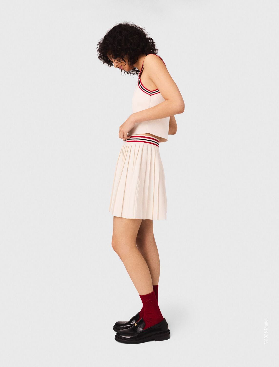 Short pleated knitted skirt - Skirts & Shorts - MAJE