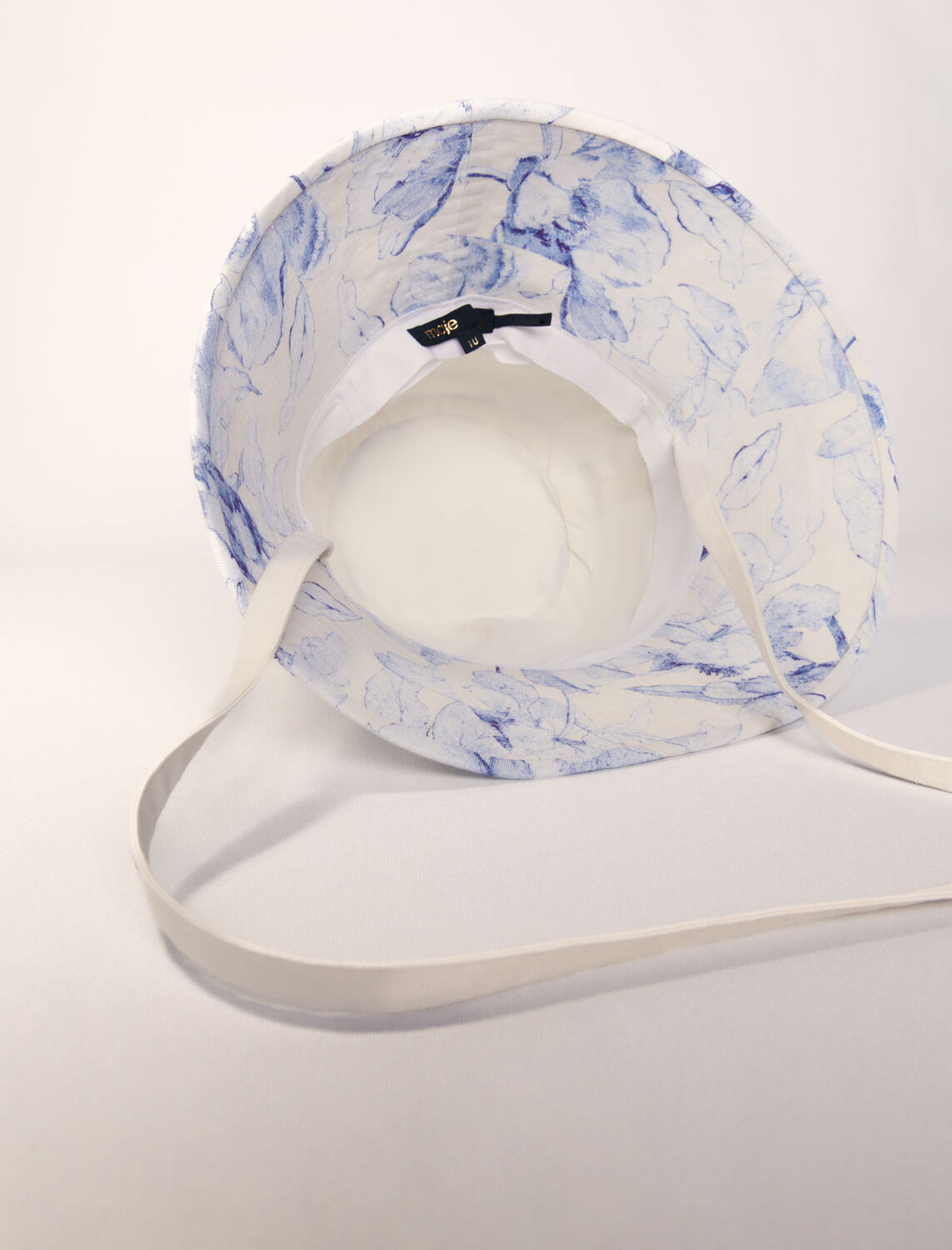 Watercolour themed long bucket hat : Caps and bucket hats color White/Blue